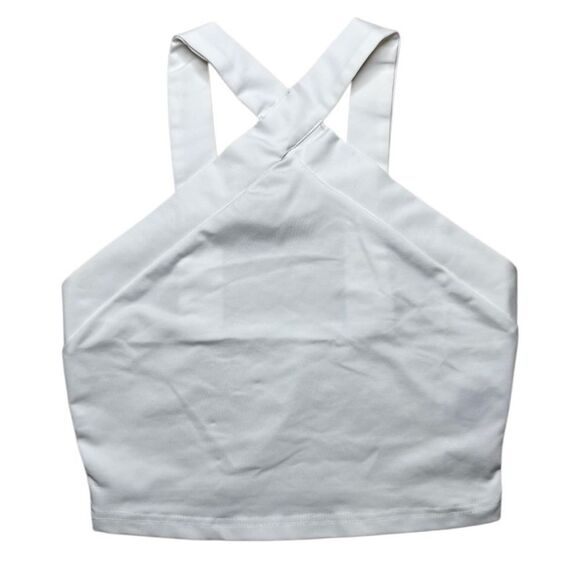 SHEIN High Neck Tank Top White Size Small - Picture 1 of 2